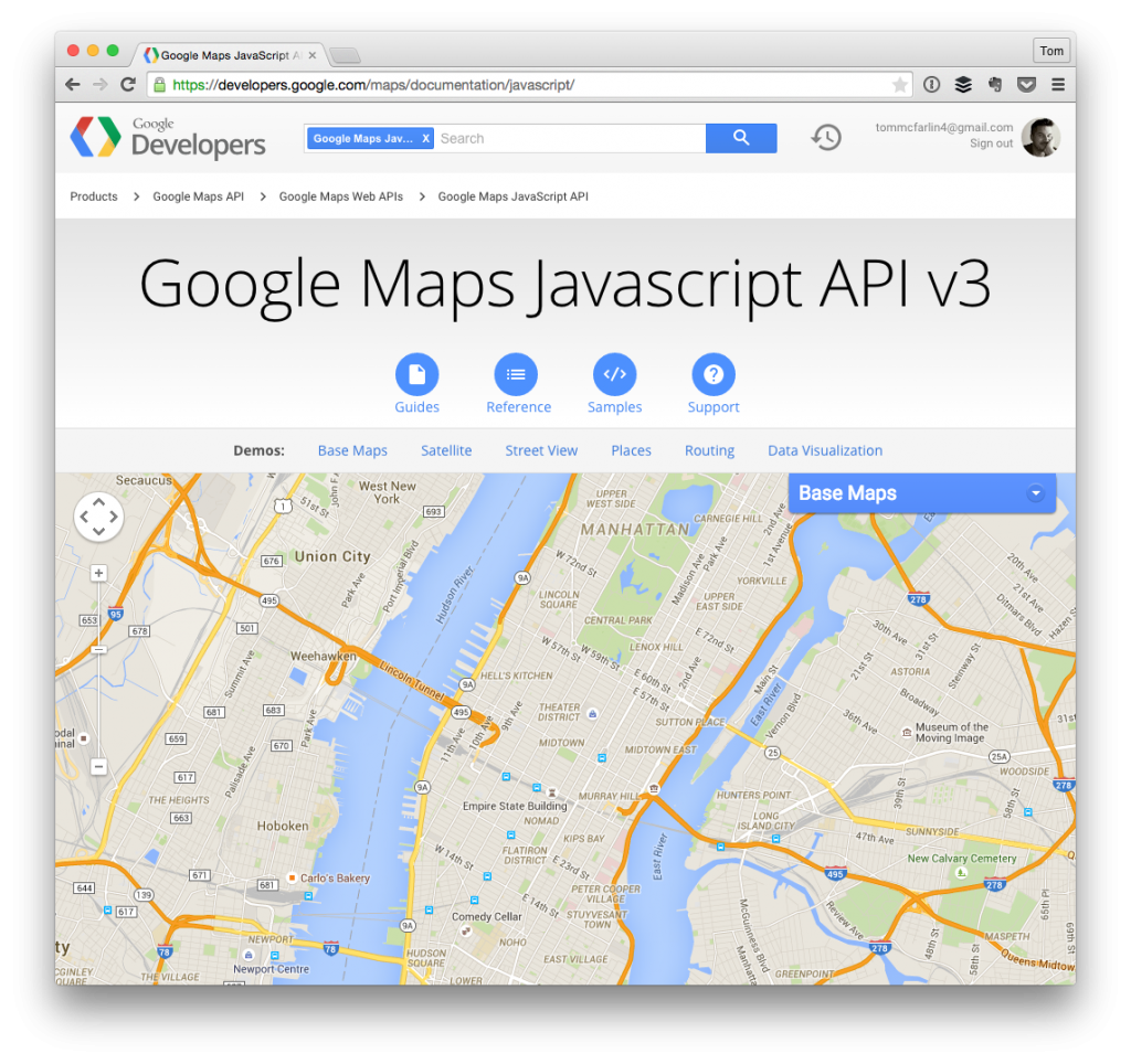 scrolling for google map mac